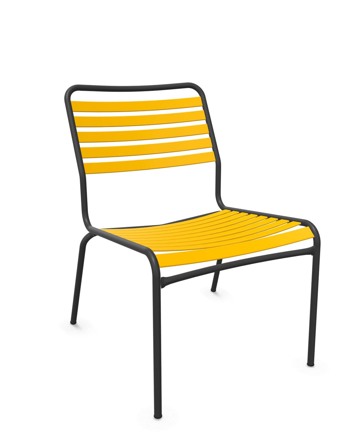 Schaffner Rigi Salon Chaise Basse Lattes Jaune 11 Anthracite 77