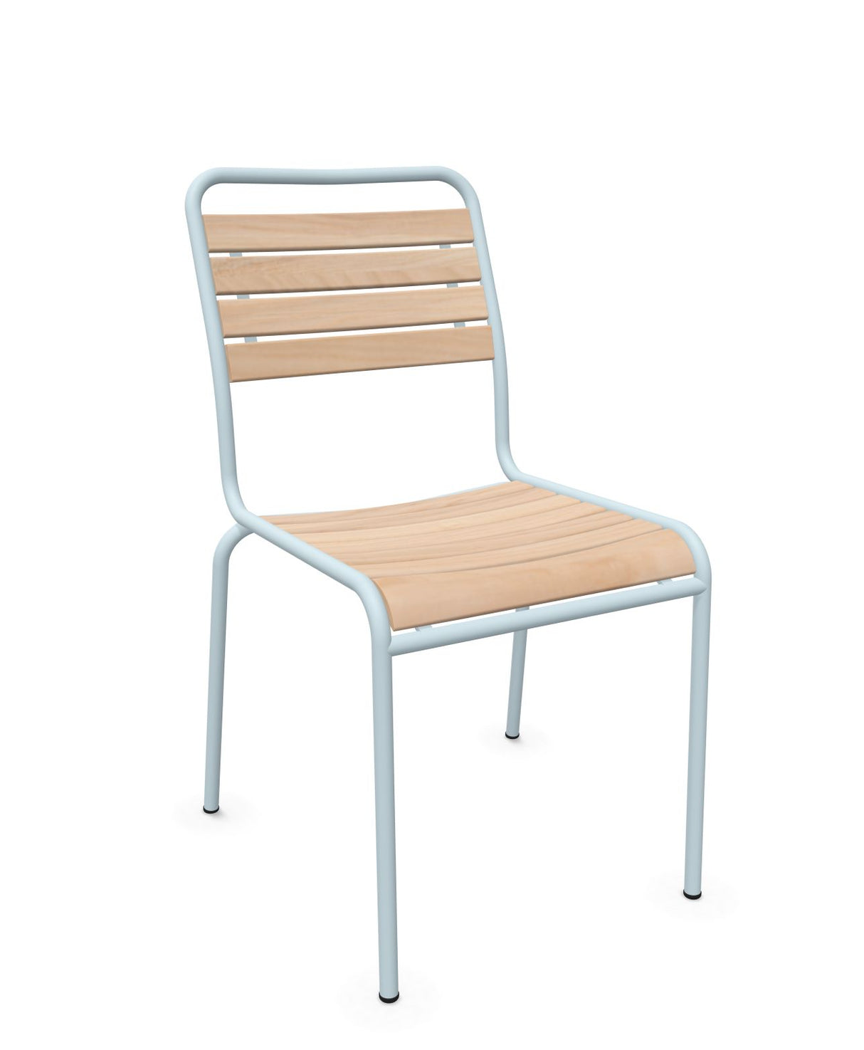 Schaffner Rigi Swiss Wood chaise à lattes en bois Bois Huilé 94 Bleu Pastel 51