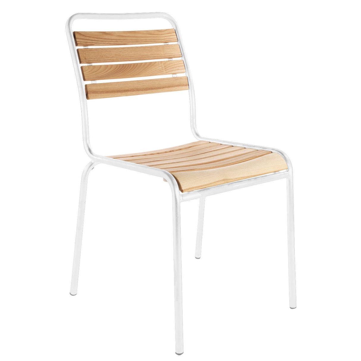 Schaffner Rigi Swiss Wood chaise à lattes en bois Laqué 92 Blanc 90