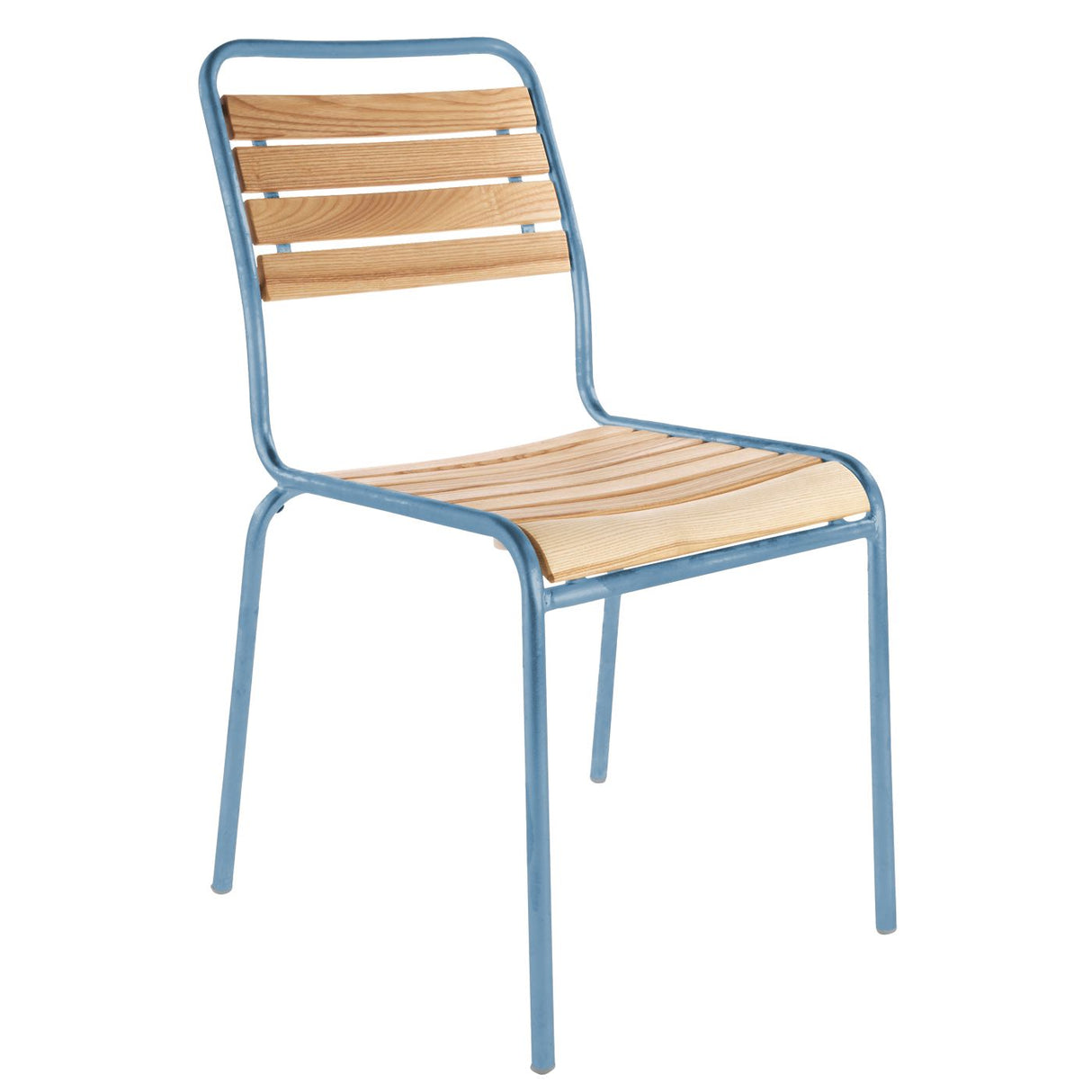 Schaffner Rigi Swiss Wood chaise à lattes en bois Laqué 92 Bleu Pastel 51