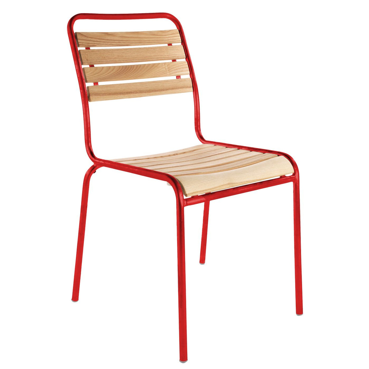 Schaffner Rigi Swiss Wood chaise à lattes en bois Laqué 92 Rouge 30