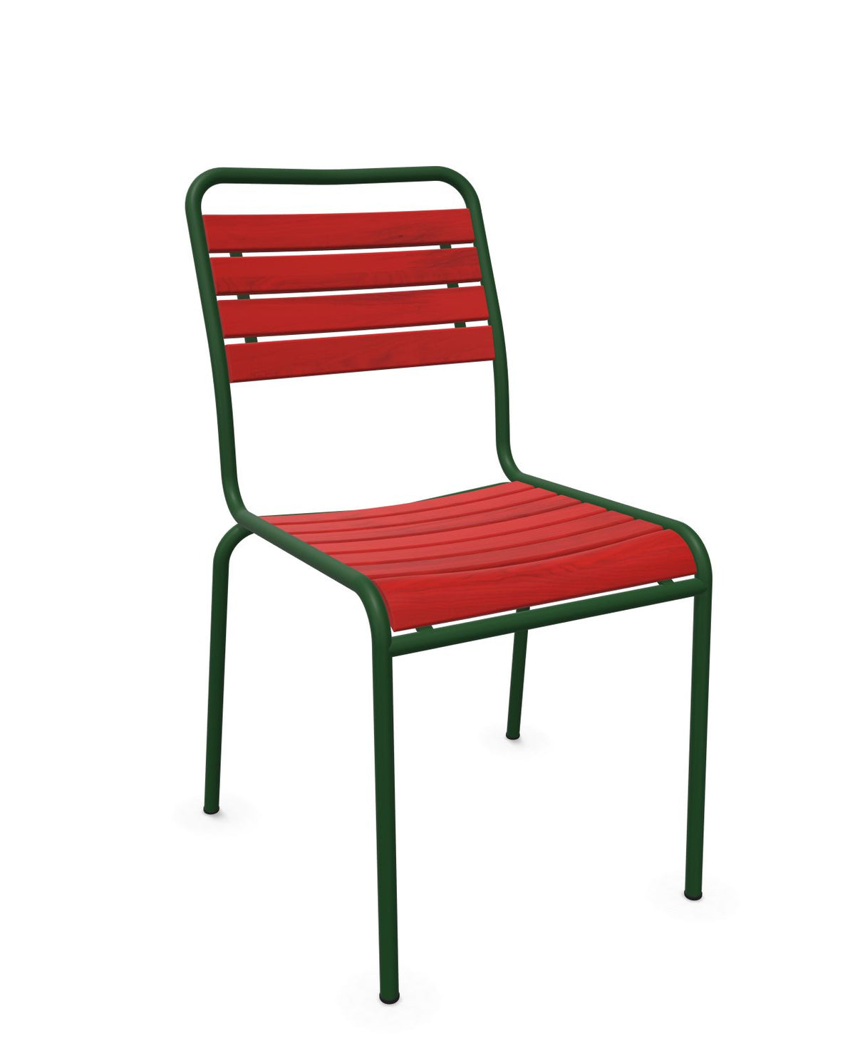 Schaffner Rigi Swiss Wood chaise à lattes en bois Rouge 30 Vert Sapin 66