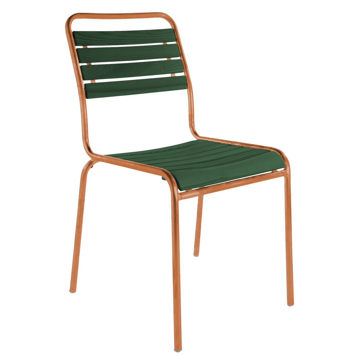Schaffner Rigi Swiss Wood chaise à lattes en bois Vert Sapin 66 Terracotta 84