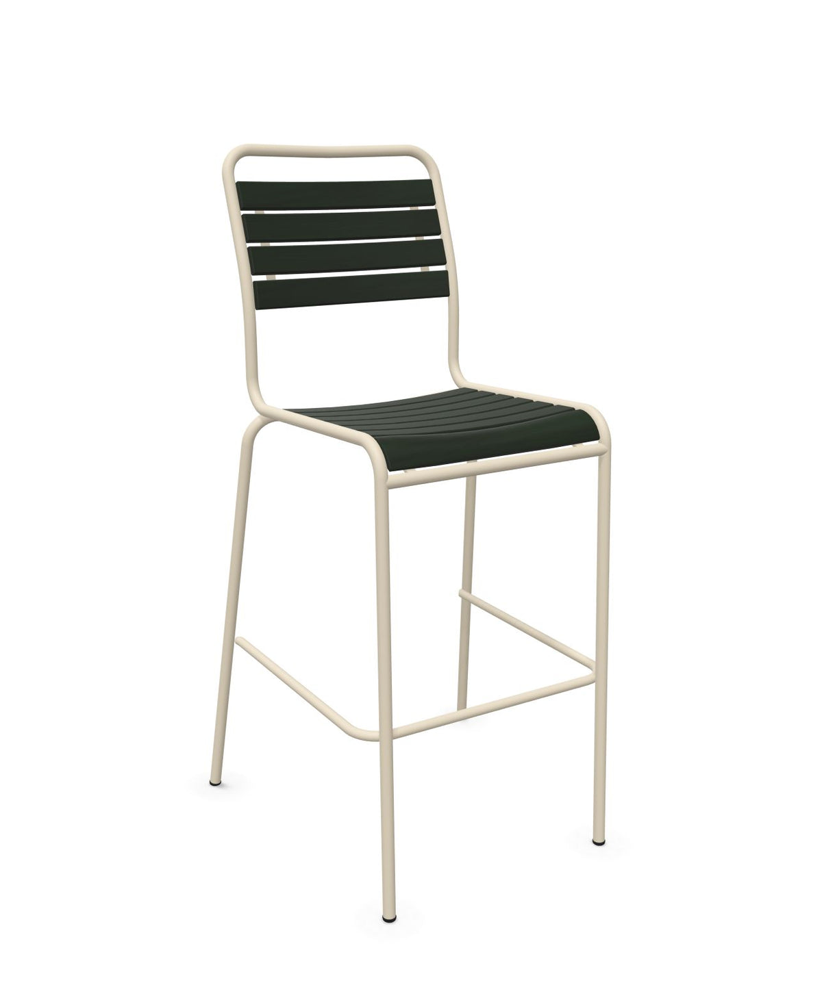 Schaffner Rigi Swiss Wood chaise haute de bar à lattes en bois Vert Sapin 66 Sable Pastel 15