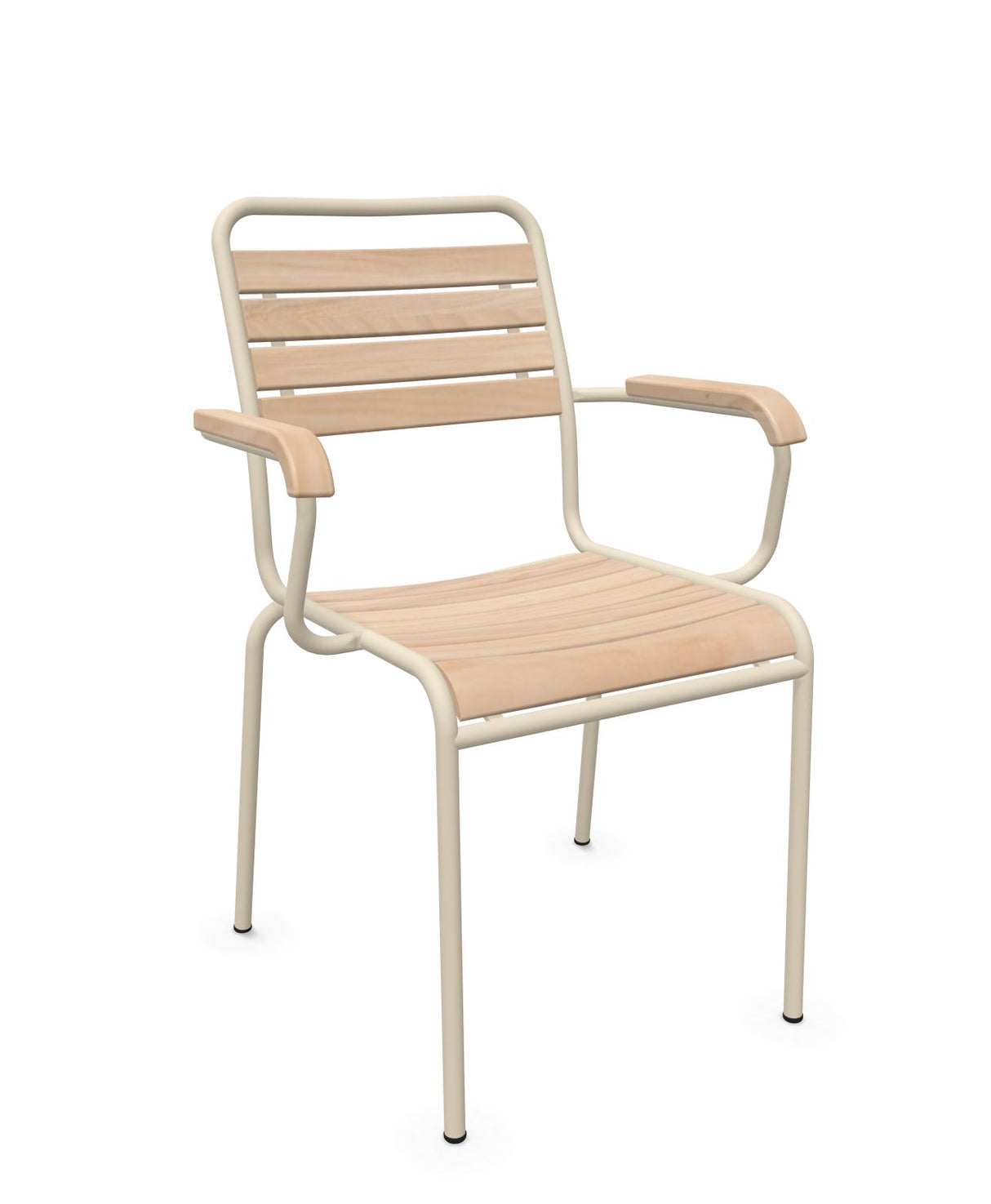 Schaffner Rigi Swiss Wood fauteuil repas à lattes en bois Bois Huilé 94 Sable Pastel 15