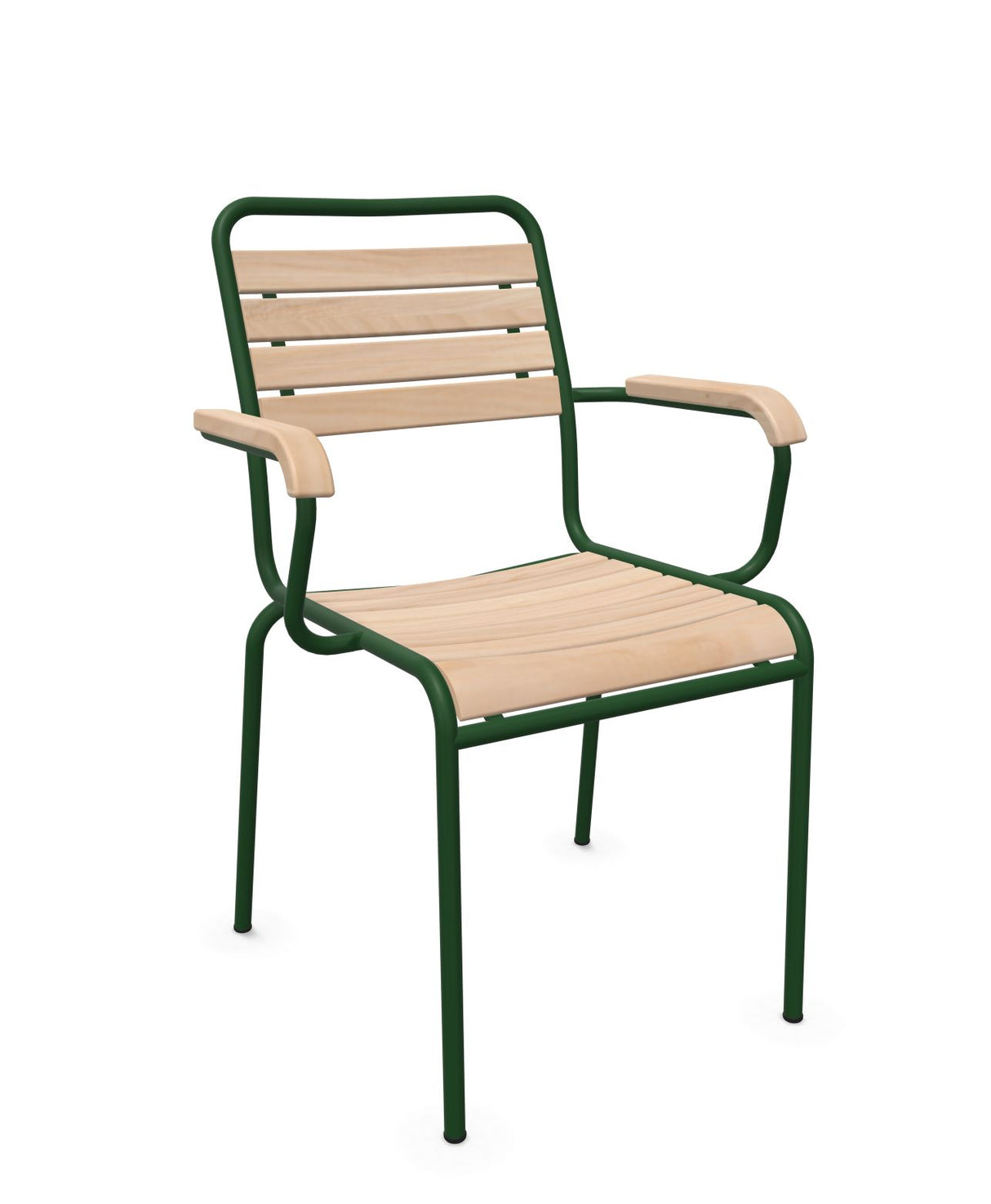 Schaffner Rigi Swiss Wood fauteuil repas à lattes en bois Bois Huilé 94 Vert Sapin 66
