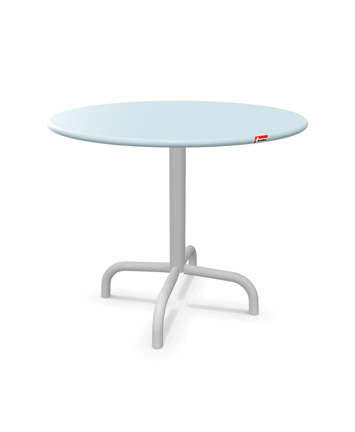 Schaffner Rigi Table d'appoint rabattable Ø60cm h:50cm Bleu Pastel 51 Gris Argent 78