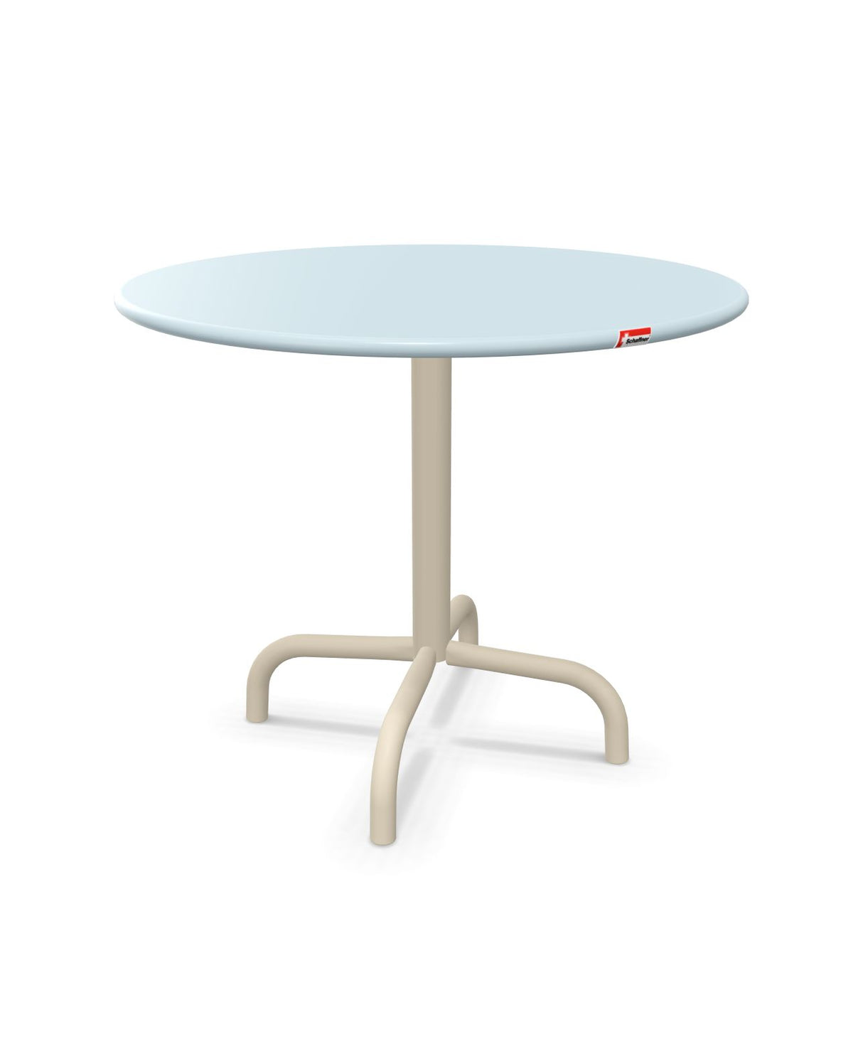 Schaffner Rigi Table d'appoint rabattable Ø60cm h:50cm Bleu Pastel 51 Sable Pastel 15