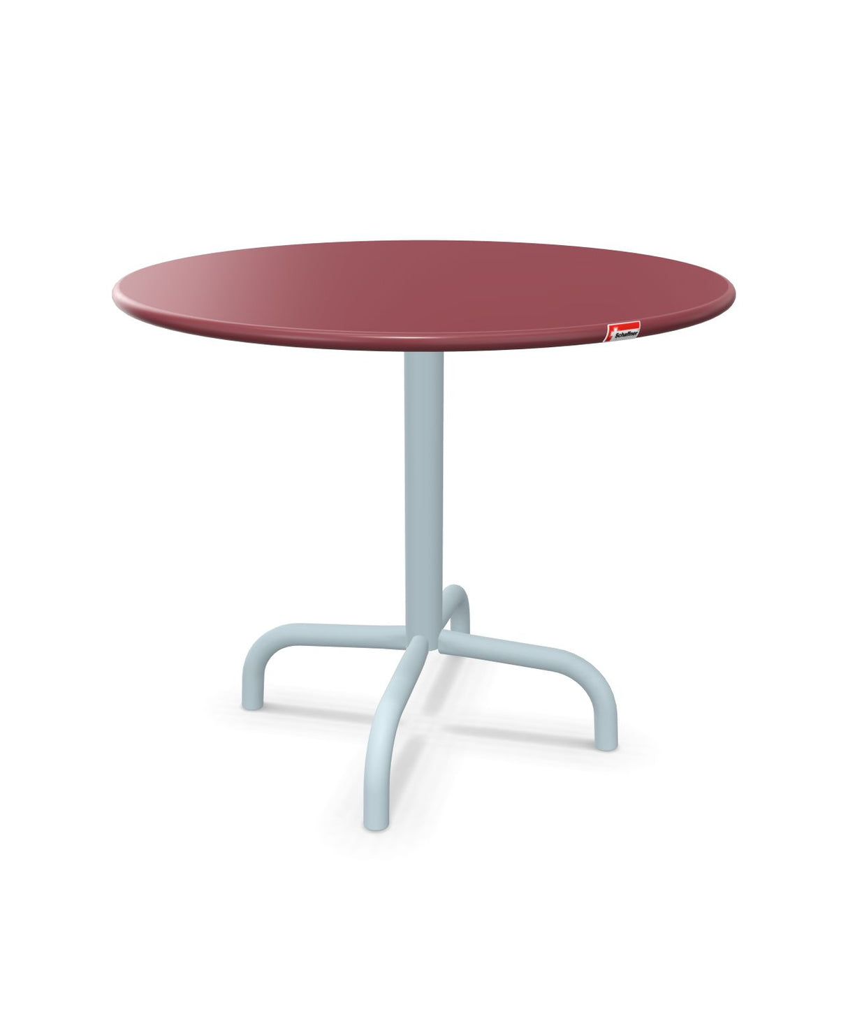 Schaffner Rigi Table d'appoint rabattable Ø60cm h:50cm Bordeaux 38 Bleu Pastel 51