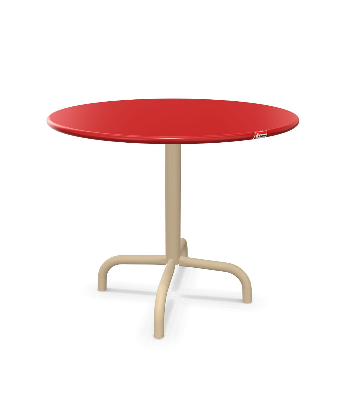 Schaffner Rigi Table d'appoint rabattable Ø60cm h:50cm Rouge 30 Marron Pastel 83