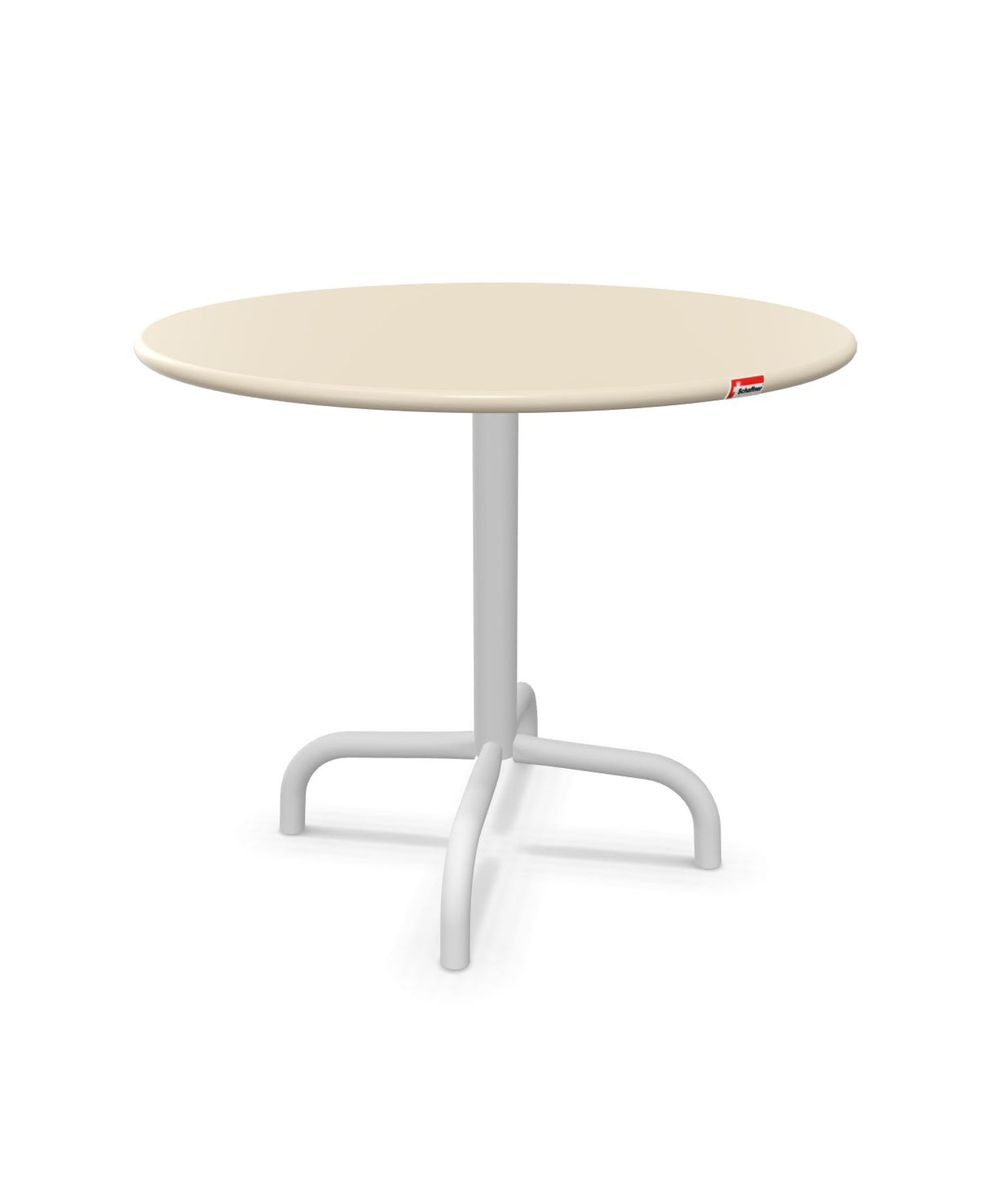 Schaffner Rigi Table d'appoint rabattable Ø60cm h:50cm Sable Pastel 15 Blanc 90