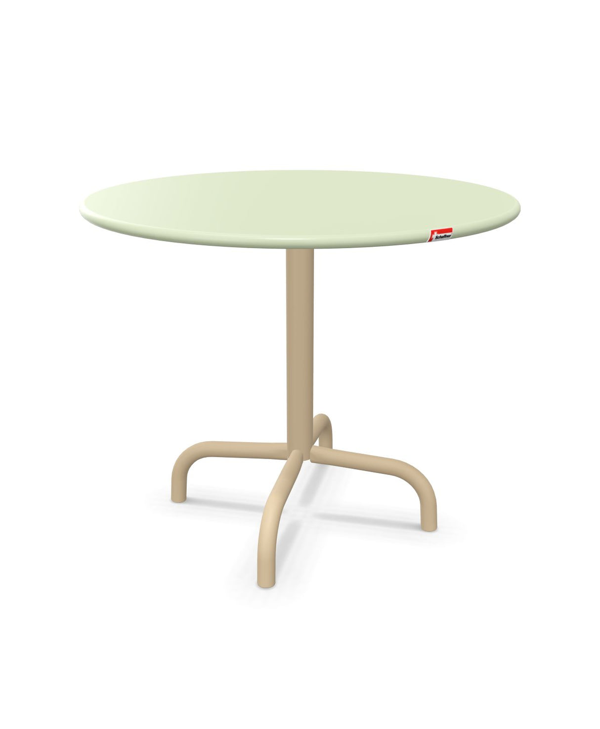 Schaffner Rigi Table d'appoint rabattable Ø60cm h:50cm Vert Pastel 64 Marron Pastel 83