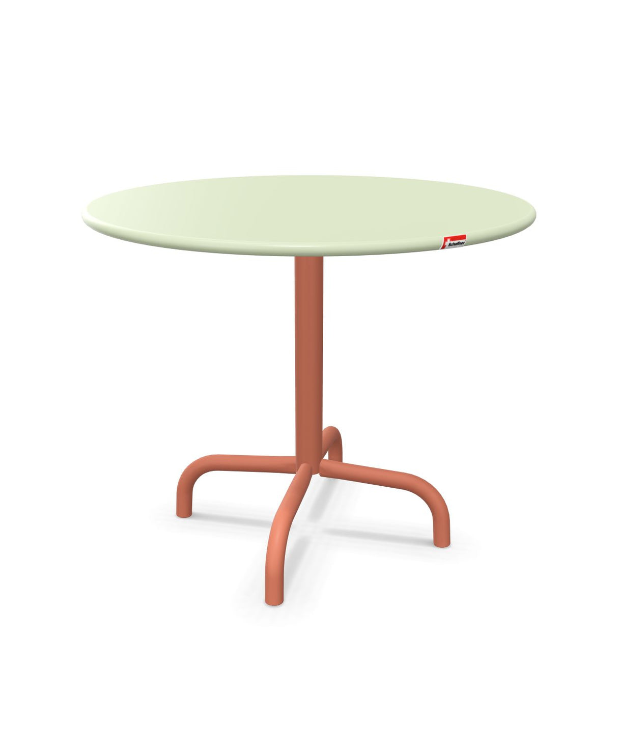 Schaffner Rigi Table d'appoint rabattable Ø60cm h:50cm Vert Pastel 64 Terracotta 84