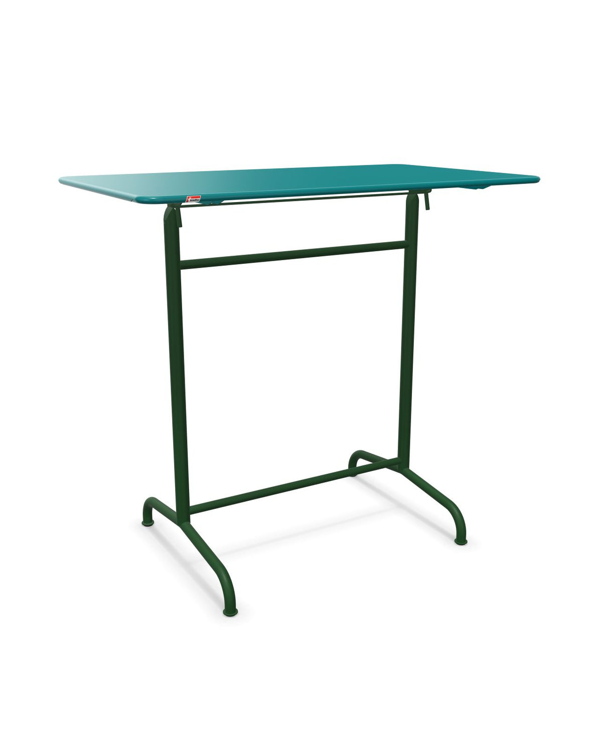 Schaffner Rigi Table haute rabattable 120x70cm h:110cm Bleu Kali 56 Vert Sapin 66