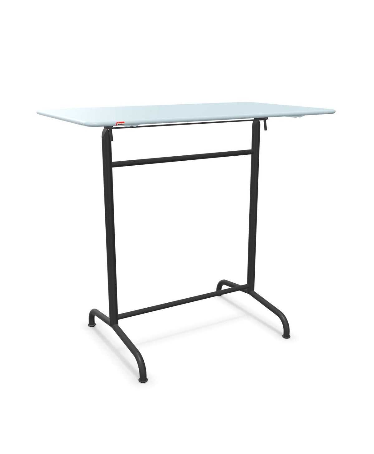 Schaffner Rigi Table haute rabattable 120x70cm h:110cm Bleu Pastel 51 Anthracite 77