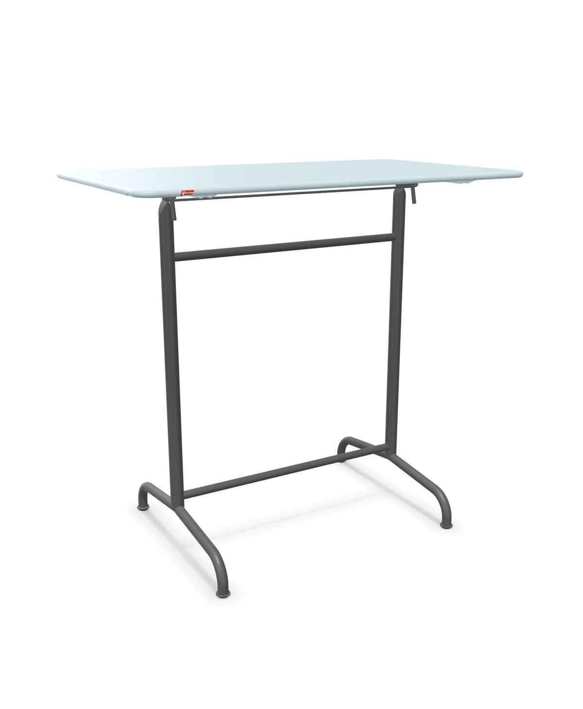 Schaffner Rigi Table haute rabattable 120x70cm h:110cm Bleu Pastel 51 Graphite 73