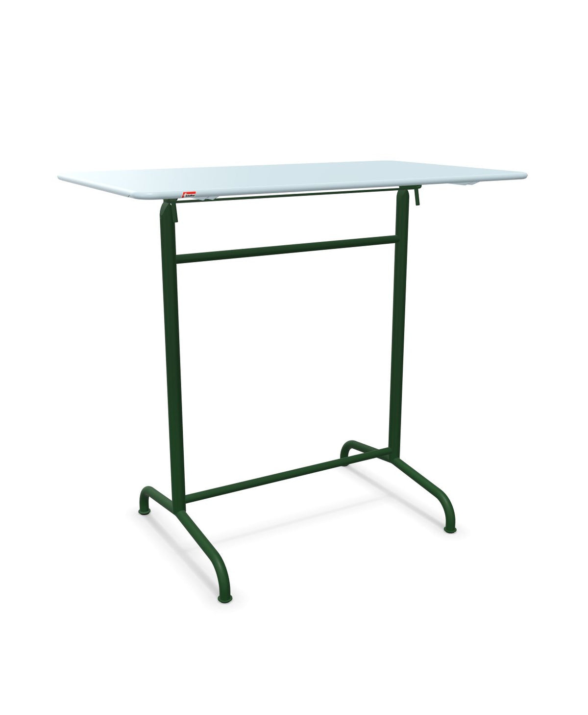 Schaffner Rigi Table haute rabattable 120x70cm h:110cm Bleu Pastel 51 Vert Sapin 66