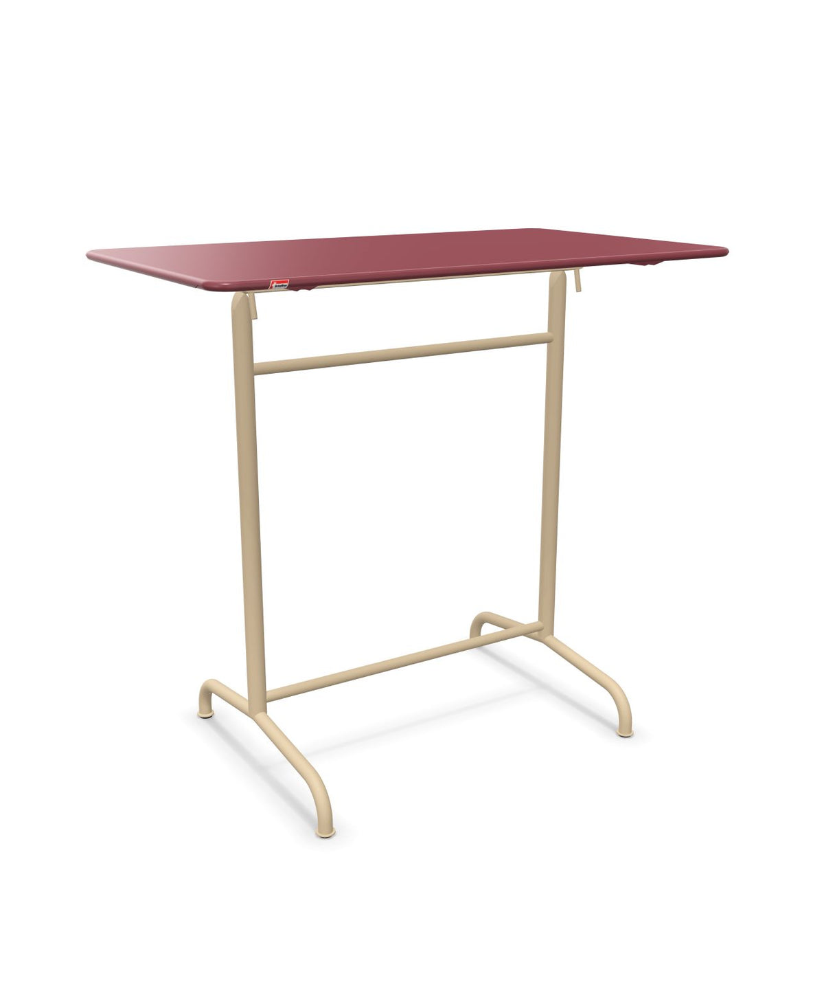 Schaffner Rigi Table haute rabattable 120x70cm h:110cm Bordeaux 38 Marron Pastel 83