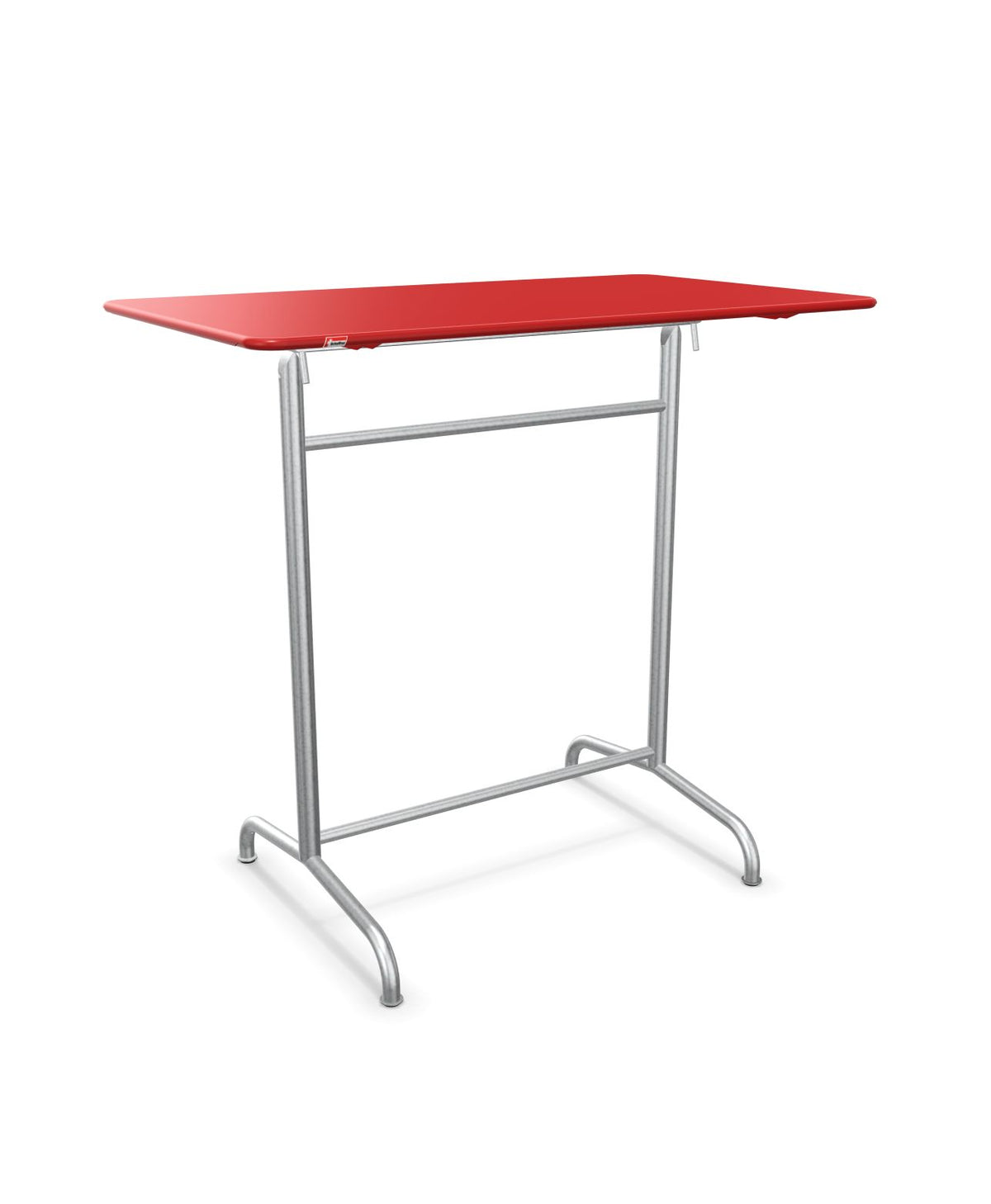 Schaffner Rigi Table haute rabattable 120x70cm h:110cm Rouge 30 Galvanisé à chaud 02