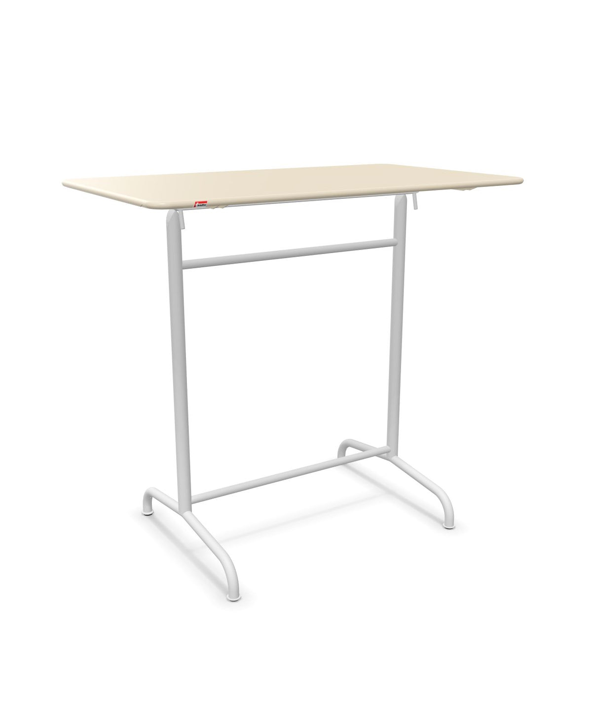 Schaffner Rigi Table haute rabattable 120x70cm h:110cm Sable Pastel 15 Blanc 90