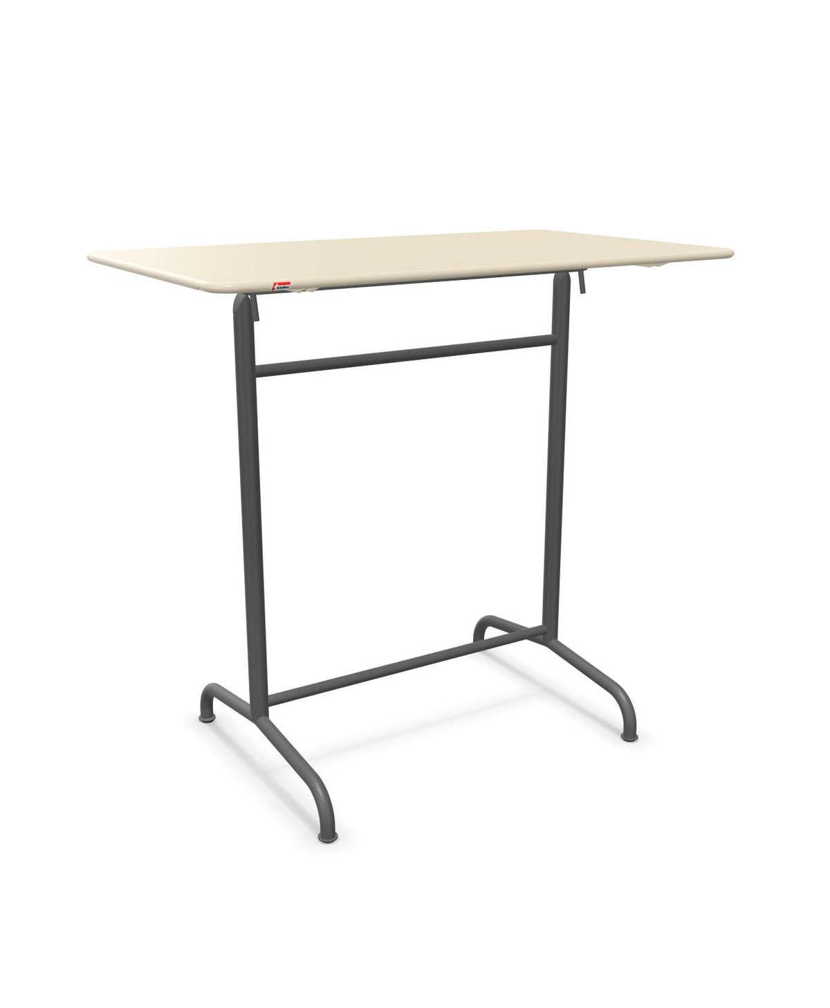Schaffner Rigi Table haute rabattable 120x70cm h:110cm Sable Pastel 15 Graphite 73