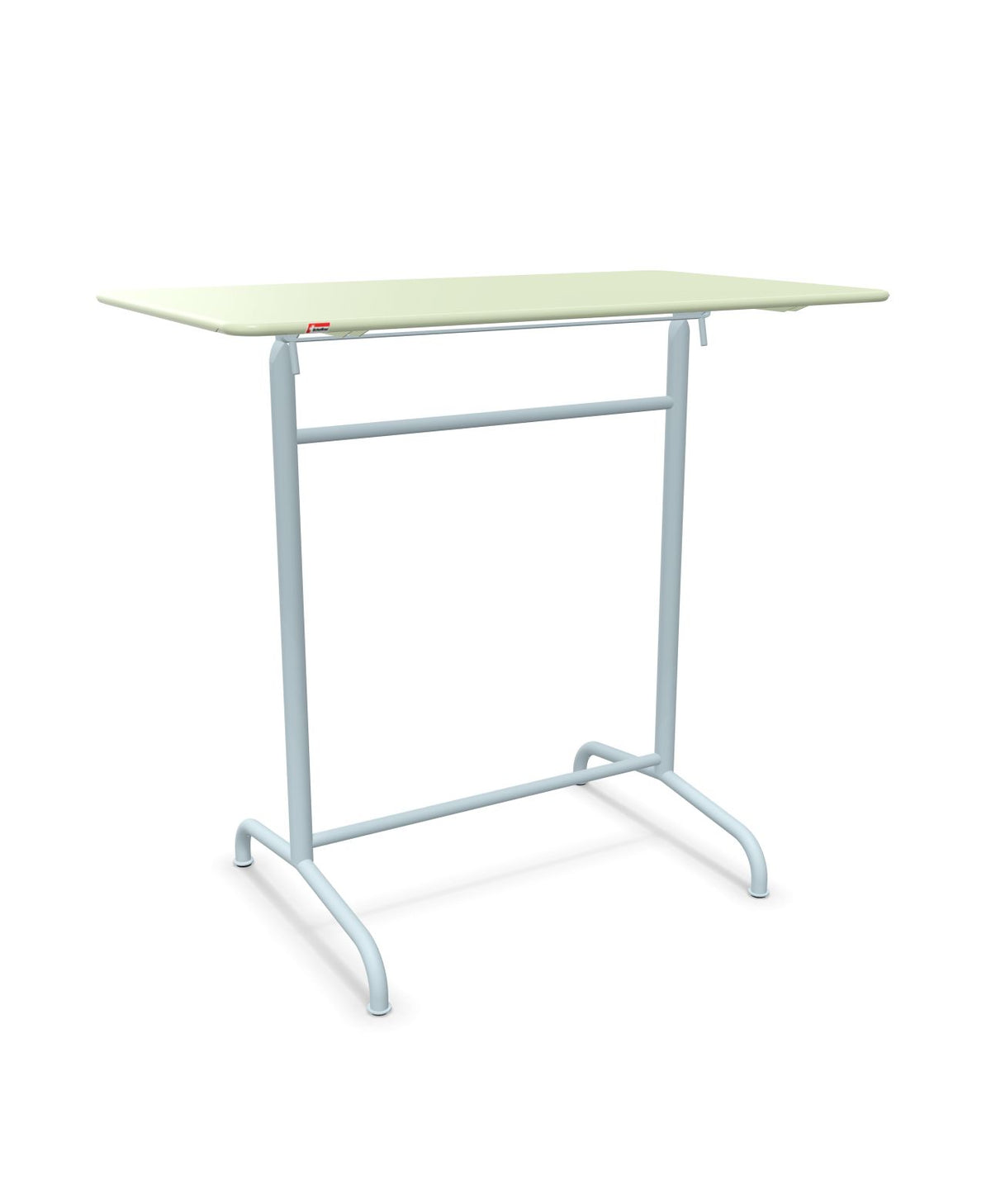 Schaffner Rigi Table haute rabattable 120x70cm h:110cm Vert Pastel 64 Bleu Pastel 51