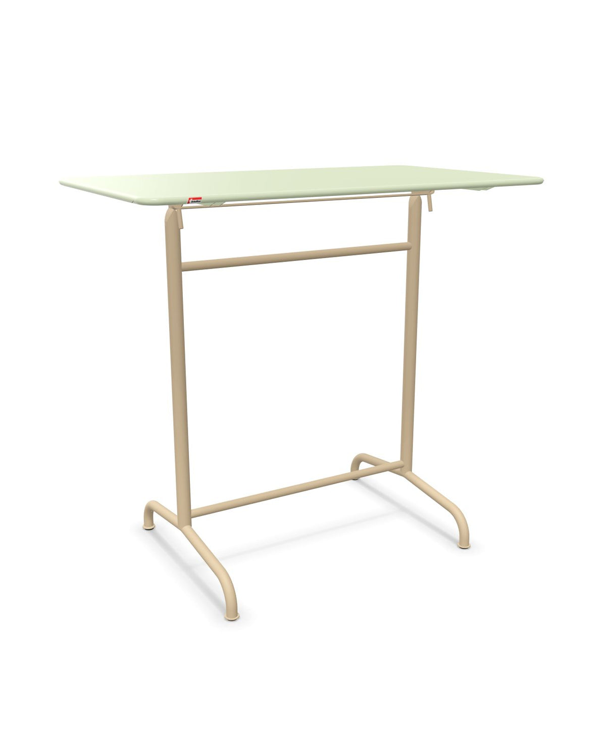 Schaffner Rigi Table haute rabattable 120x70cm h:110cm Vert Pastel 64 Marron Pastel 83