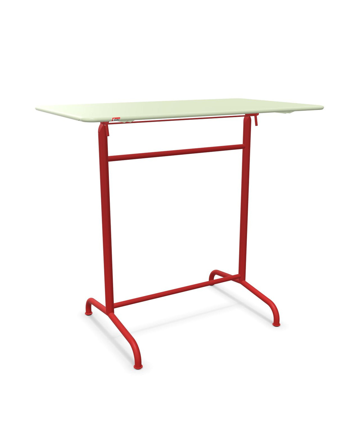 Schaffner Rigi Table haute rabattable 120x70cm h:110cm Vert Pastel 64 Rouge 30