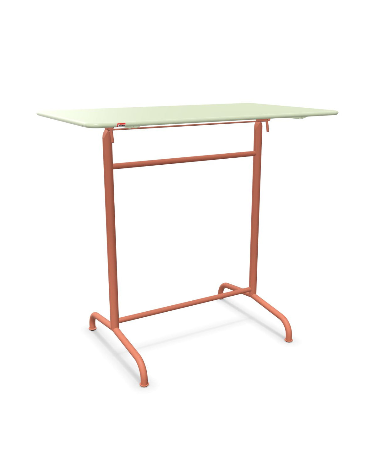 Schaffner Rigi Table haute rabattable 120x70cm h:110cm Vert Pastel 64 Terracotta 84
