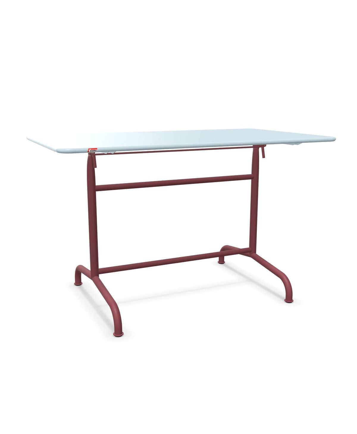 Schaffner Rigi Table repas rabattable 120x70cm Bleu Pastel 51 Bordeaux 38