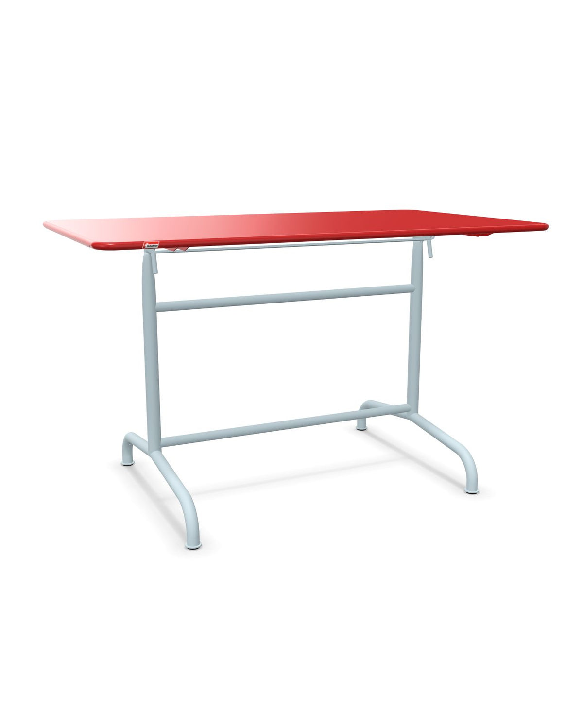 Schaffner Rigi Table repas rabattable 120x70cm Rouge 30 Bleu Pastel 51
