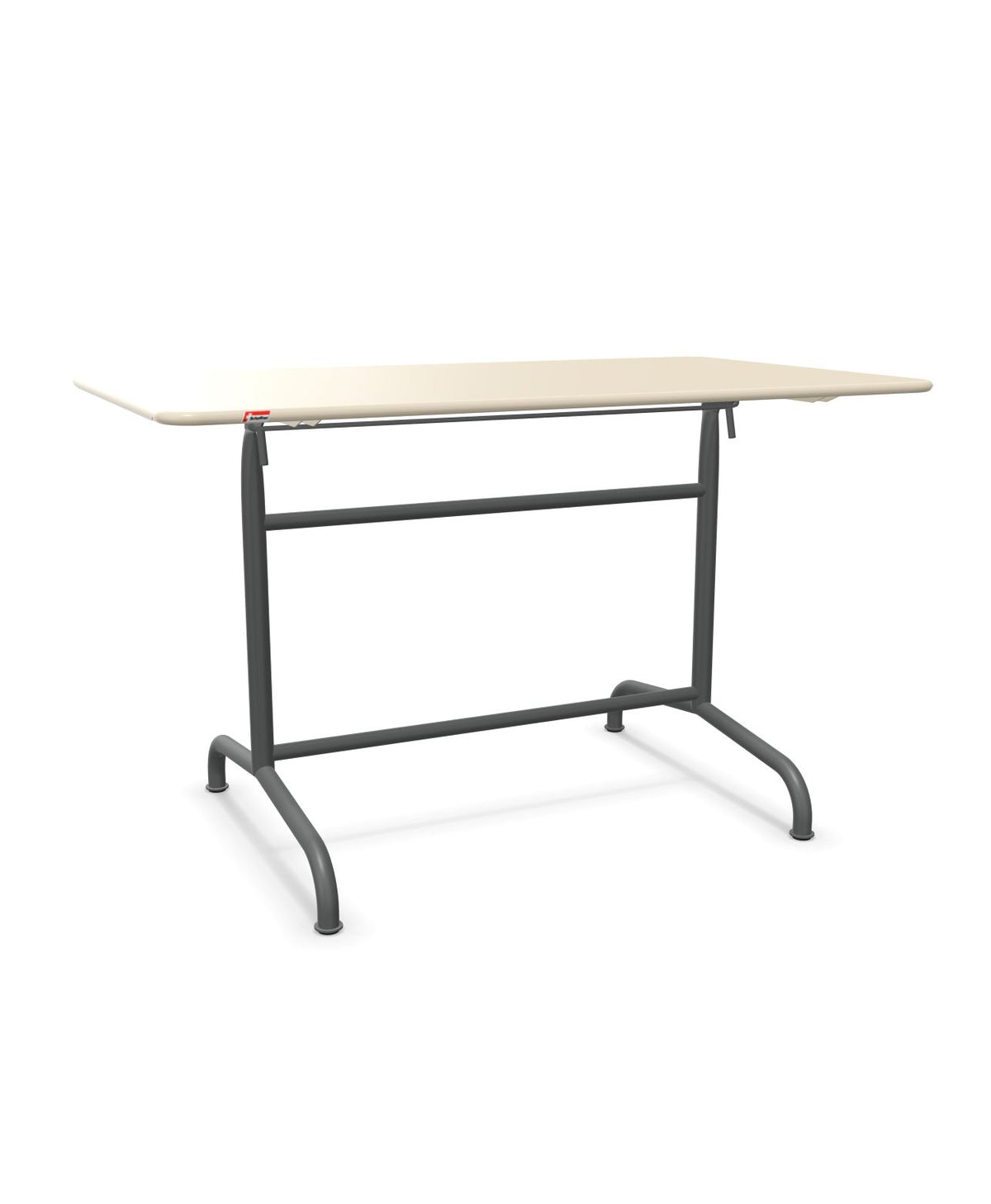 Schaffner Rigi Table repas rabattable 120x70cm Sable Pastel 15 Graphite 73