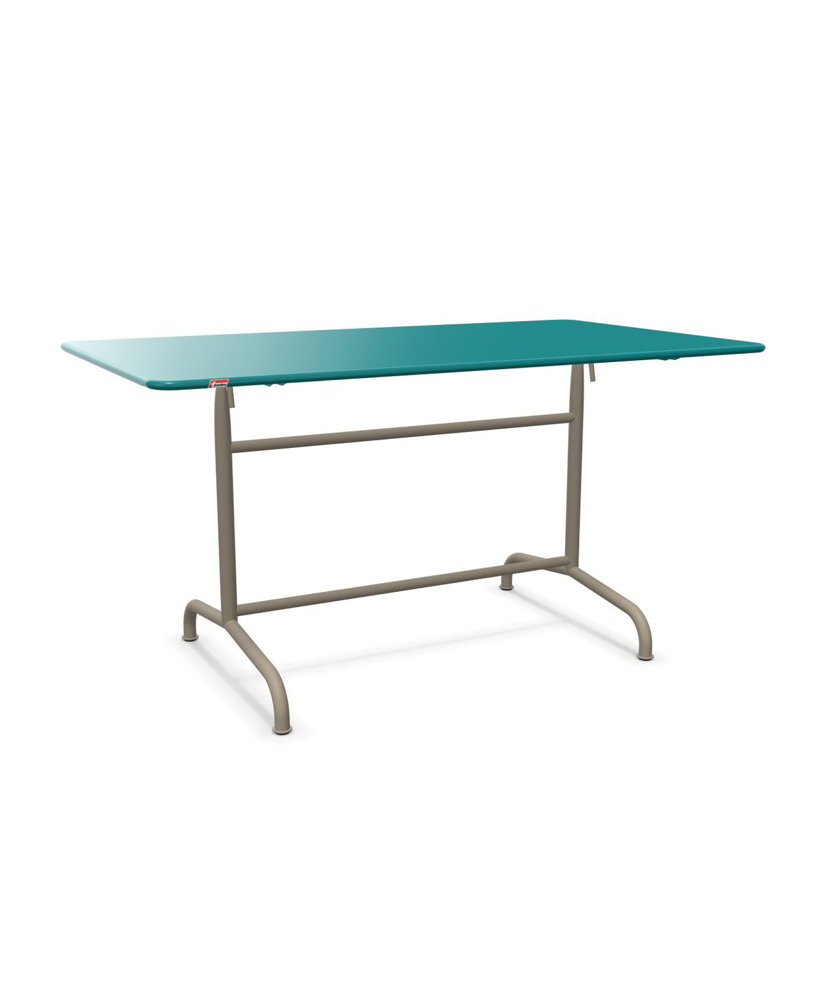 Schaffner Rigi Table repas rabattable 140x80cm Bleu Kali 56 Champagne 85