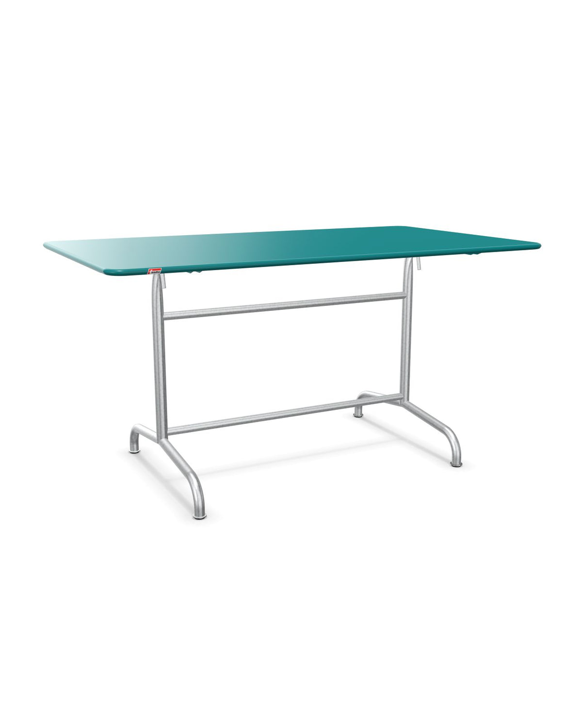 Schaffner Rigi Table repas rabattable 140x80cm Bleu Kali 56 Galvanisé à chaud 02
