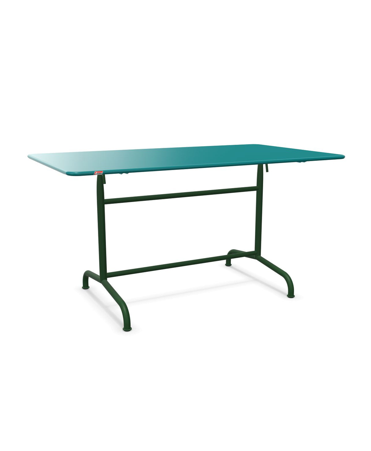 Schaffner Rigi Table repas rabattable 140x80cm Bleu Kali 56 Vert Sapin 66