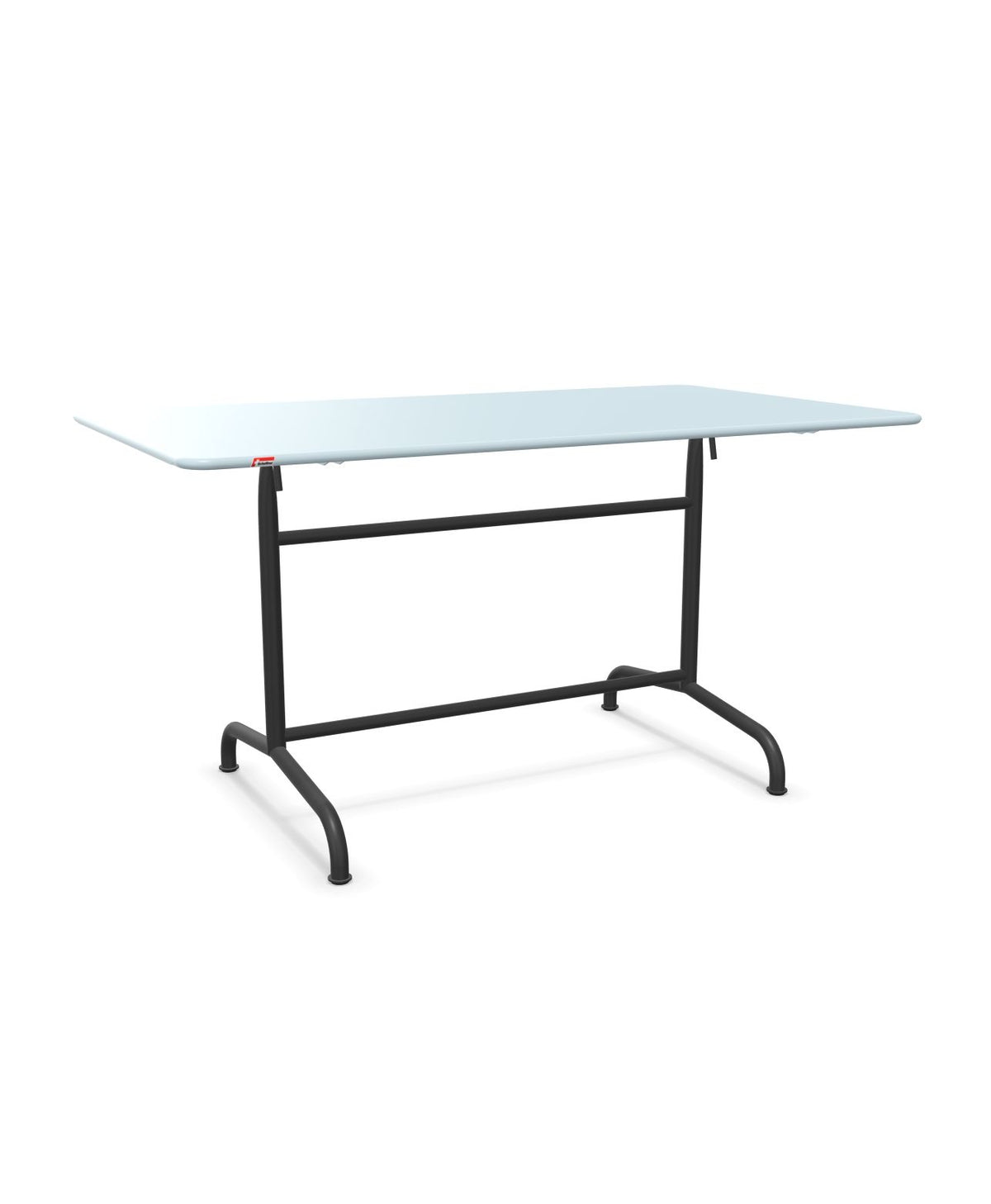 Schaffner Rigi Table repas rabattable 140x80cm Bleu Pastel 51 Anthracite 77