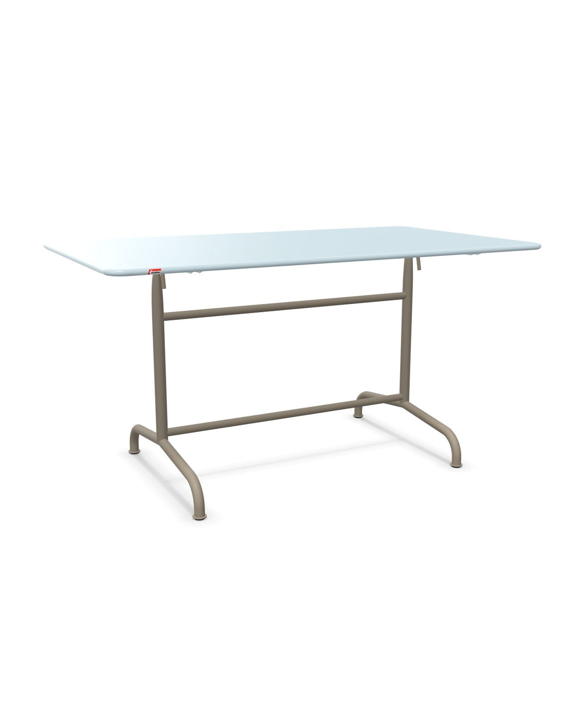 Schaffner Rigi Table repas rabattable 140x80cm Bleu Pastel 51 Champagne 85