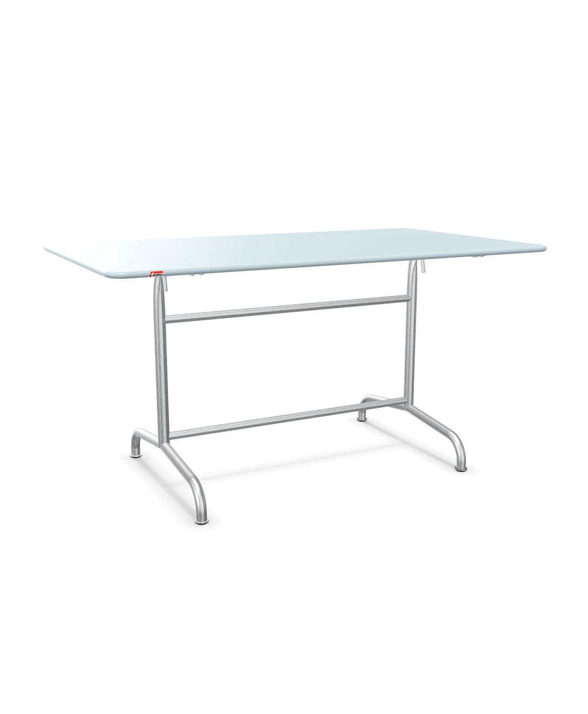 Schaffner Rigi Table repas rabattable 140x80cm Bleu Pastel 51 Galvanisé à chaud 02