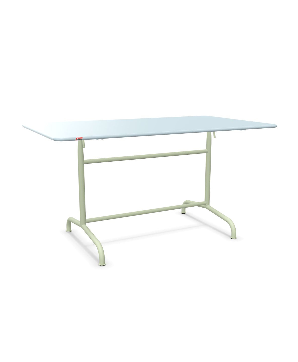 Schaffner Rigi Table repas rabattable 140x80cm Bleu Pastel 51 Vert Pastel 64