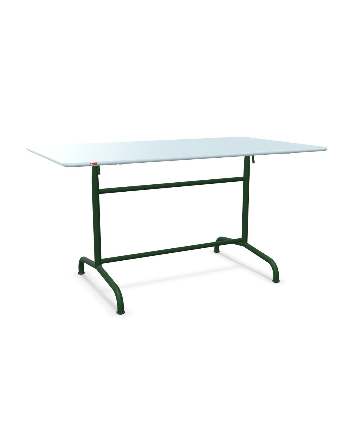 Schaffner Rigi Table repas rabattable 140x80cm Bleu Pastel 51 Vert Sapin 66