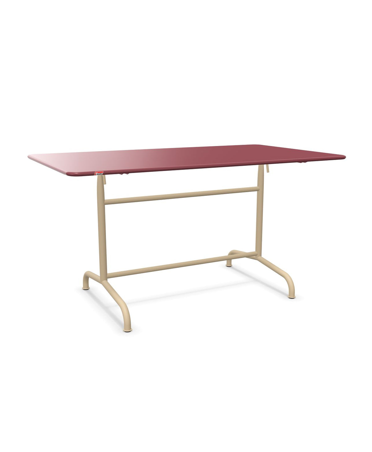 Schaffner Rigi Table repas rabattable 140x80cm Bordeaux 38 Marron Pastel 83
