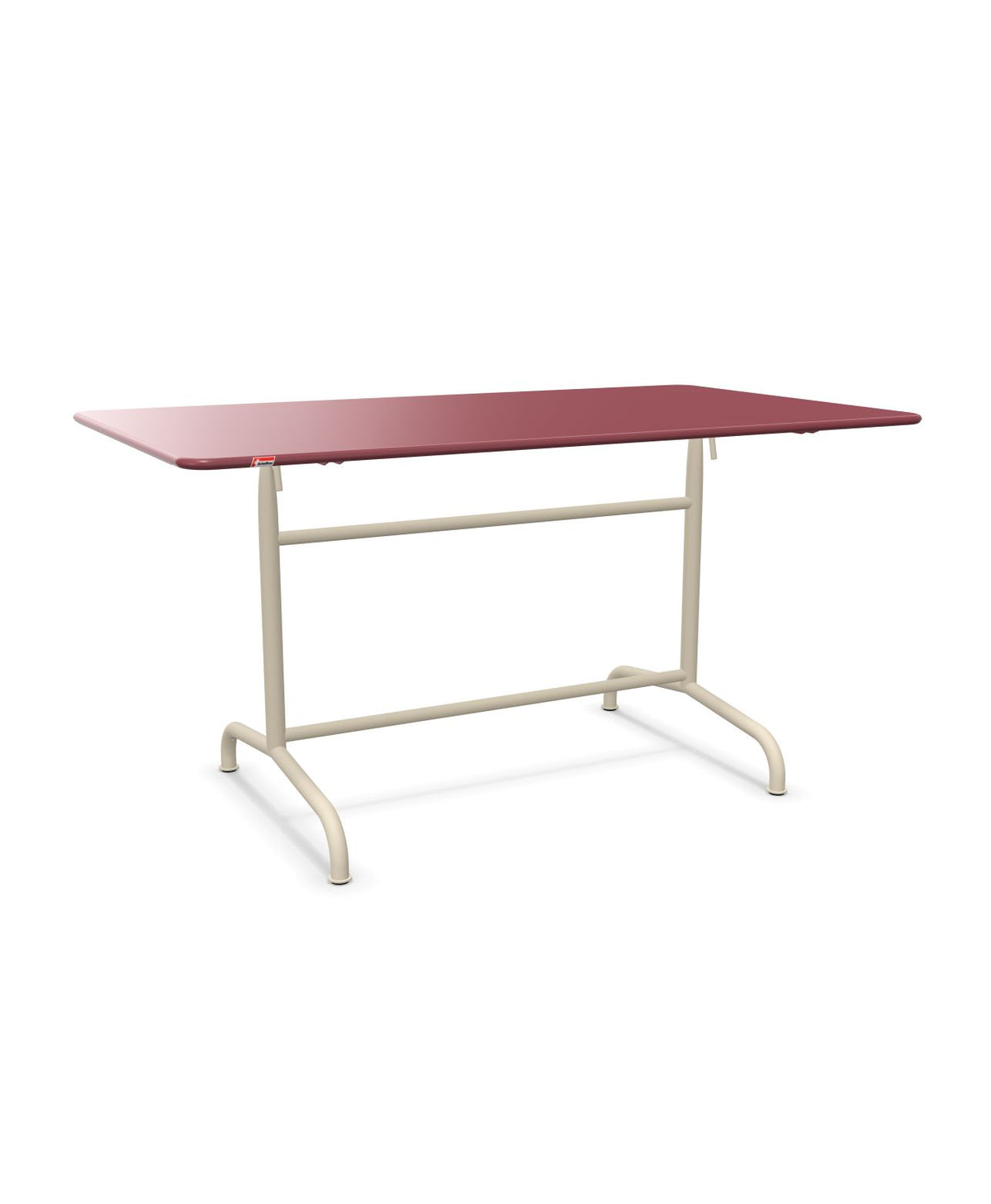 Schaffner Rigi Table repas rabattable 140x80cm Bordeaux 38 Sable Pastel 15