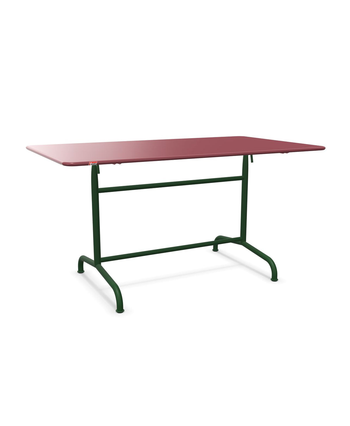 Schaffner Rigi Table repas rabattable 140x80cm Bordeaux 38 Vert Sapin 66