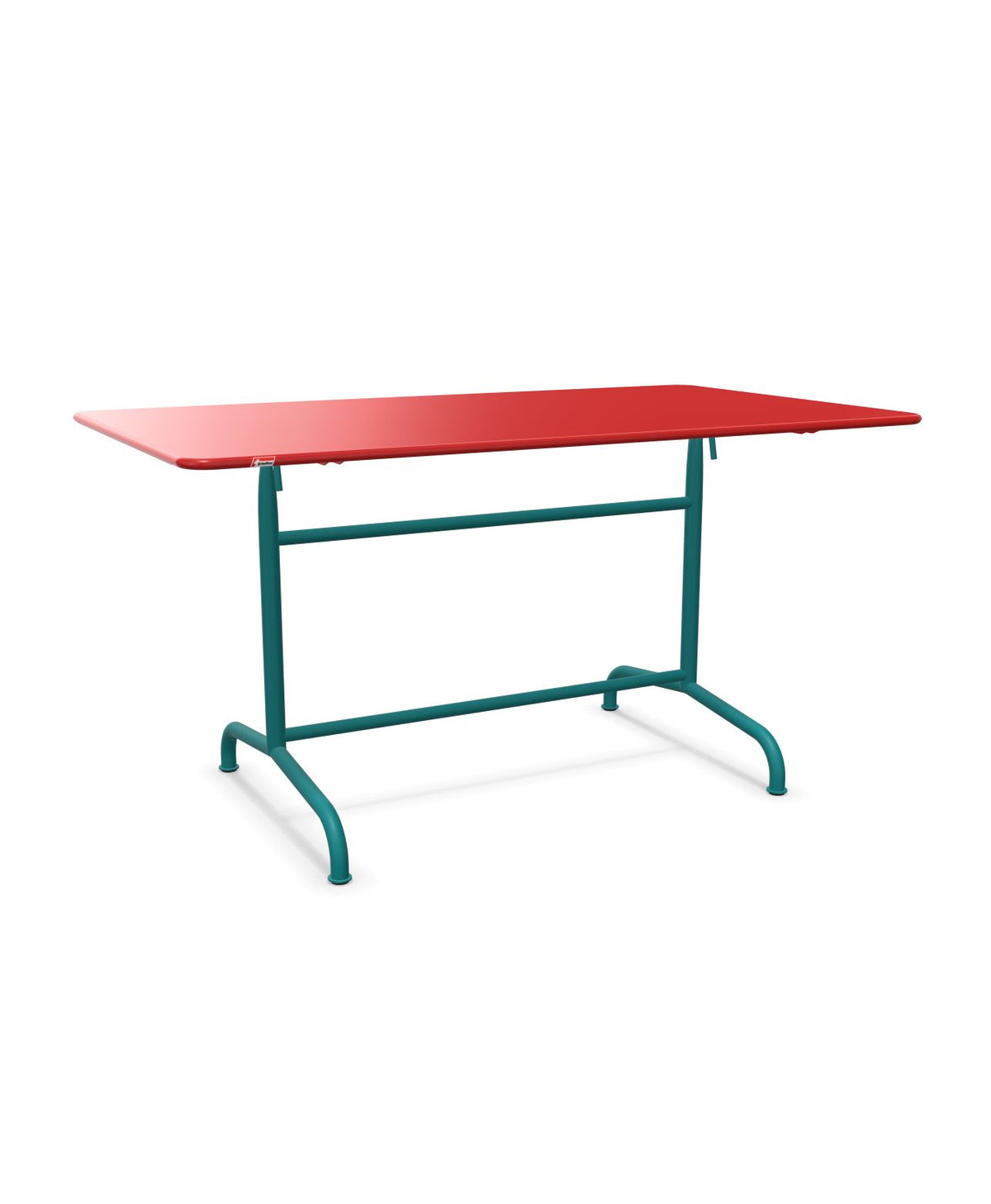 Schaffner Rigi Table repas rabattable 140x80cm Rouge 30 Bleu Kali 56