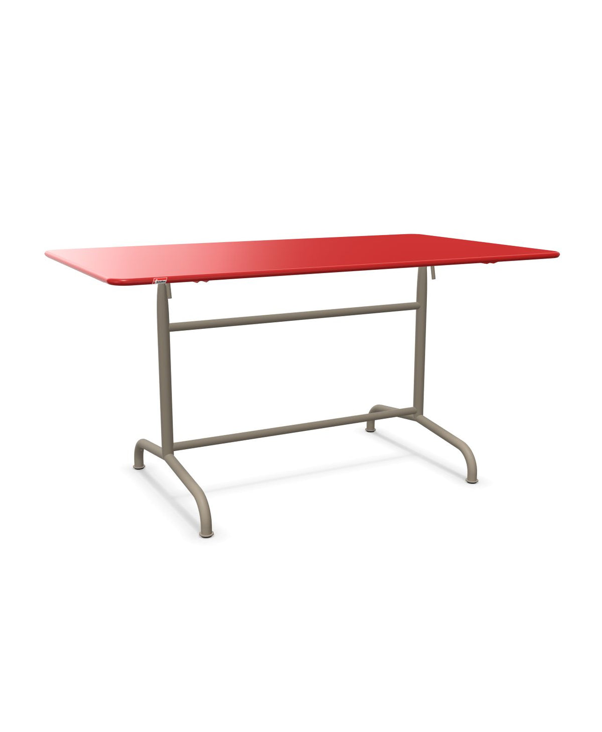 Schaffner Rigi Table repas rabattable 140x80cm Rouge 30 Champagne 85