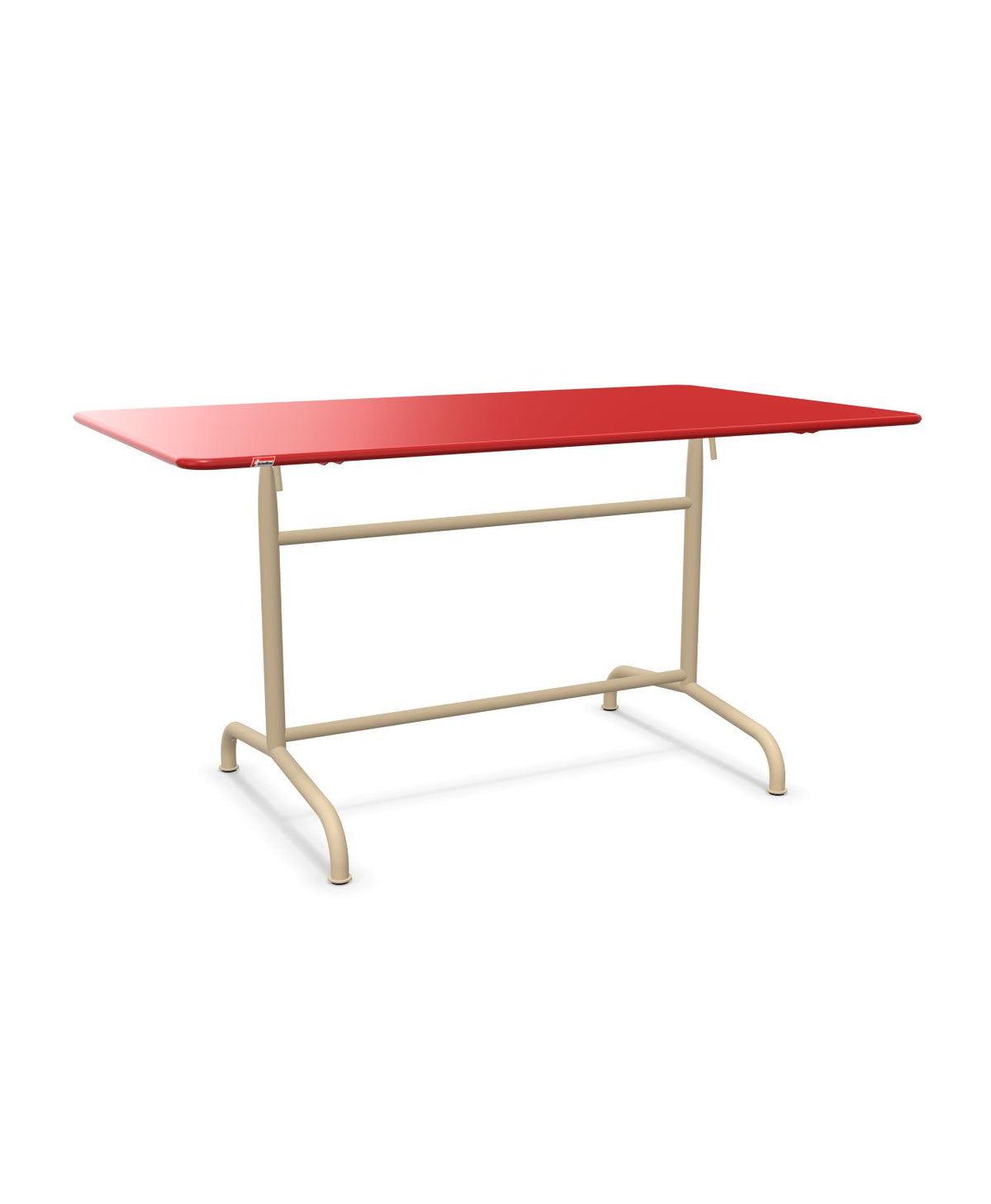 Schaffner Rigi Table repas rabattable 140x80cm Rouge 30 Marron Pastel 83