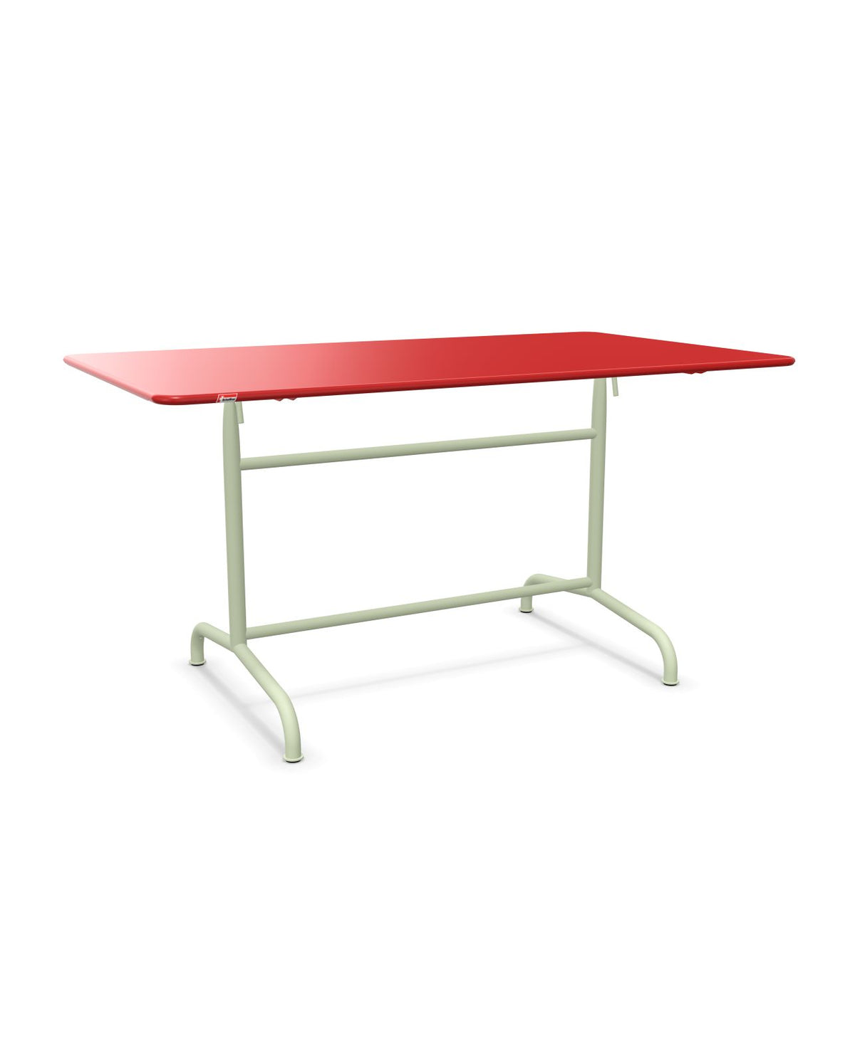 Schaffner Rigi Table repas rabattable 140x80cm Rouge 30 Vert Pastel 64