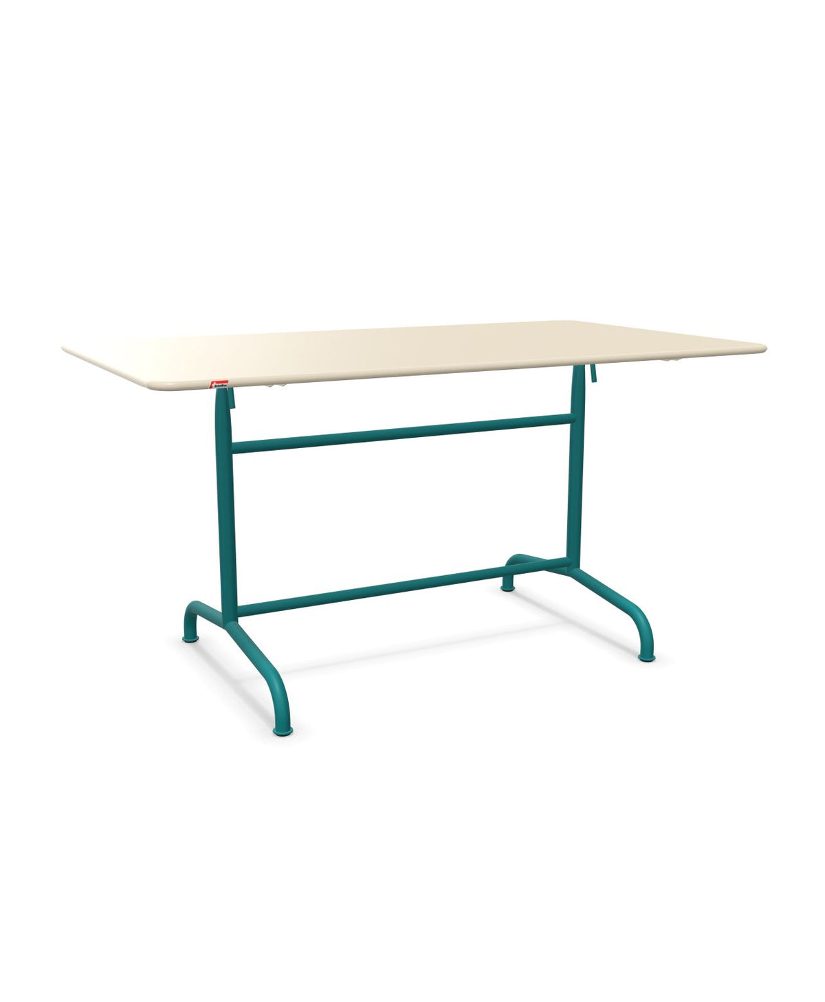 Schaffner Rigi Table repas rabattable 140x80cm Sable Pastel 15 Bleu Kali 56