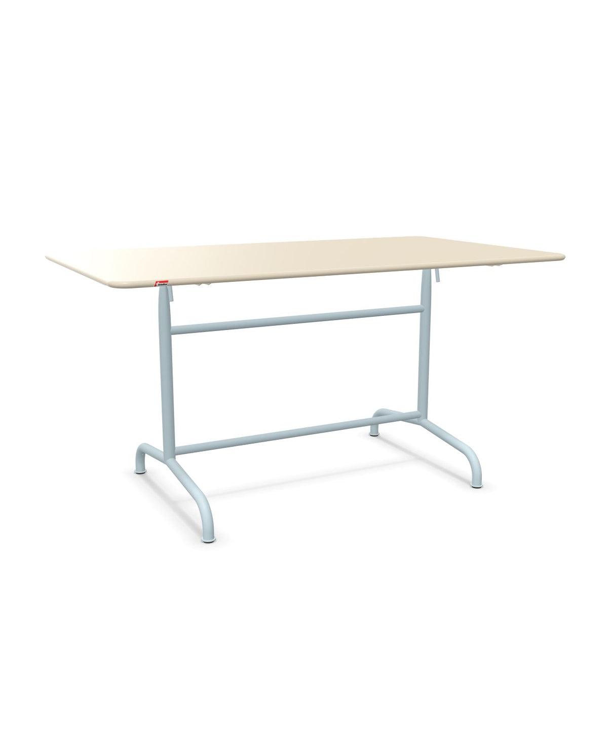 Schaffner Rigi Table repas rabattable 140x80cm Sable Pastel 15 Bleu Pastel 51