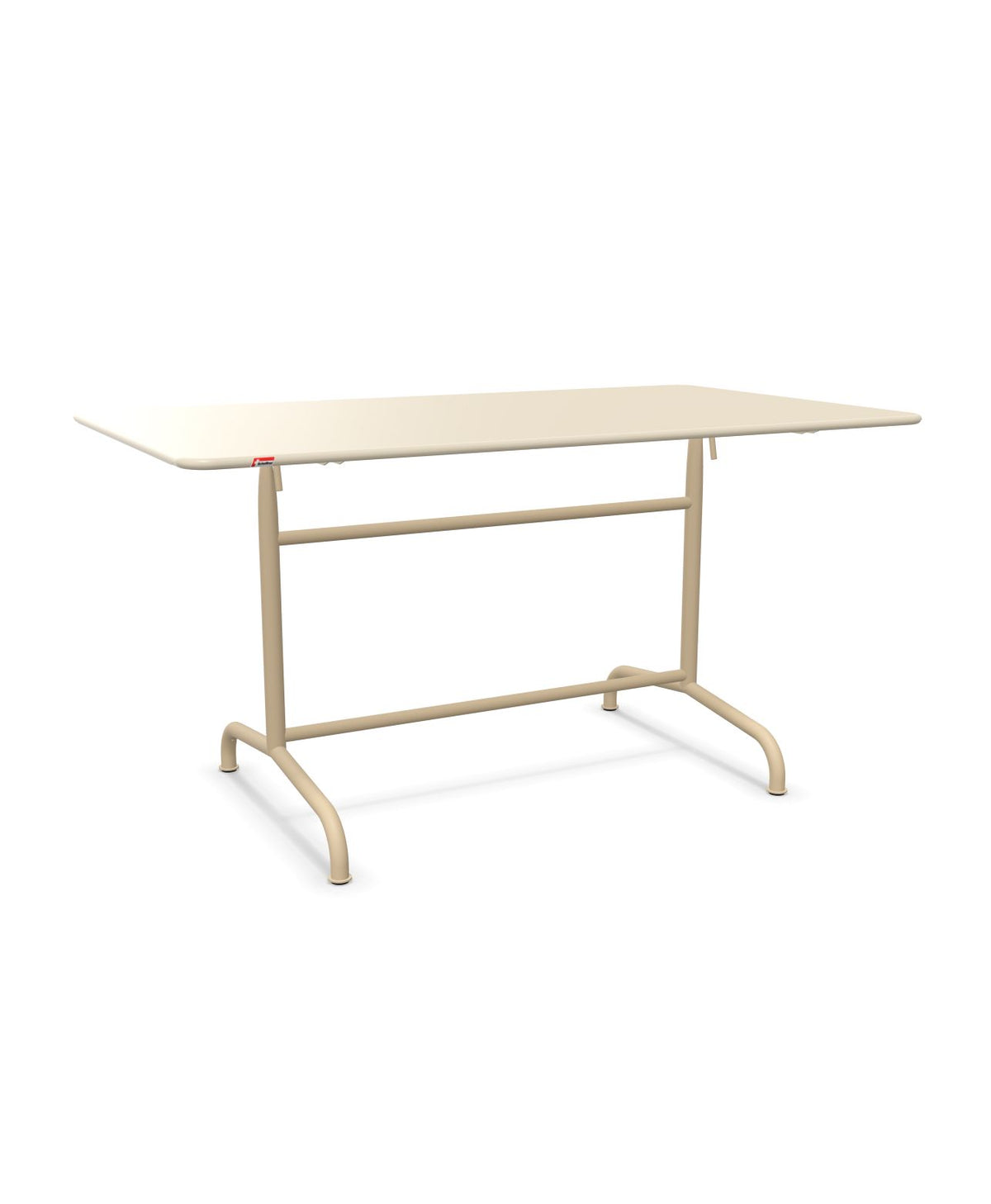 Schaffner Rigi Table repas rabattable 140x80cm Sable Pastel 15 Marron Pastel 83